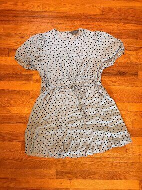 Primark Baby Blue Polka Dot Mini - Size 16